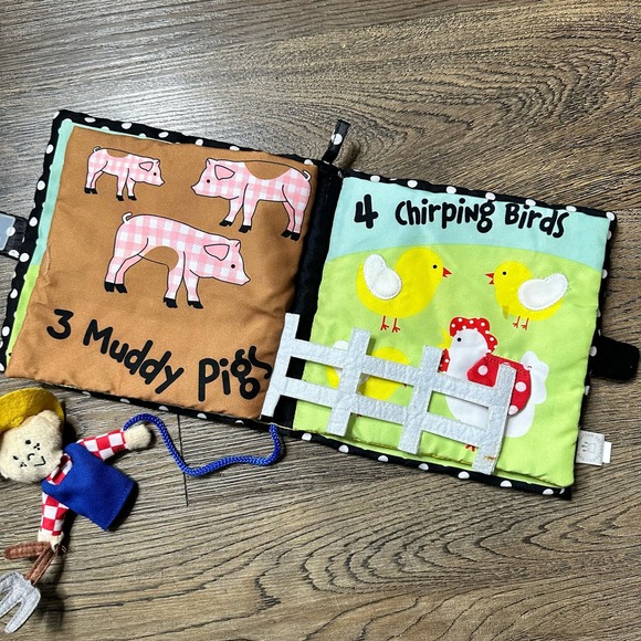 Manhattan Toy Company Farmyard Friends Soft Book EUC - Picture 11 of 12